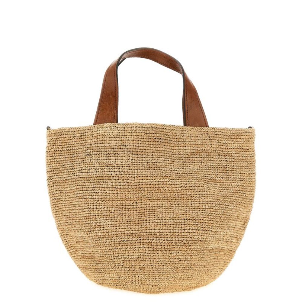 Ibeliv Beige Raffia Women's Handbag